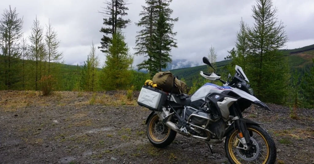 Garmin InReach attached to a motorcycle.