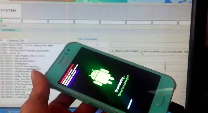 cara flash samsung j1 ace via Odin Tanpa PC